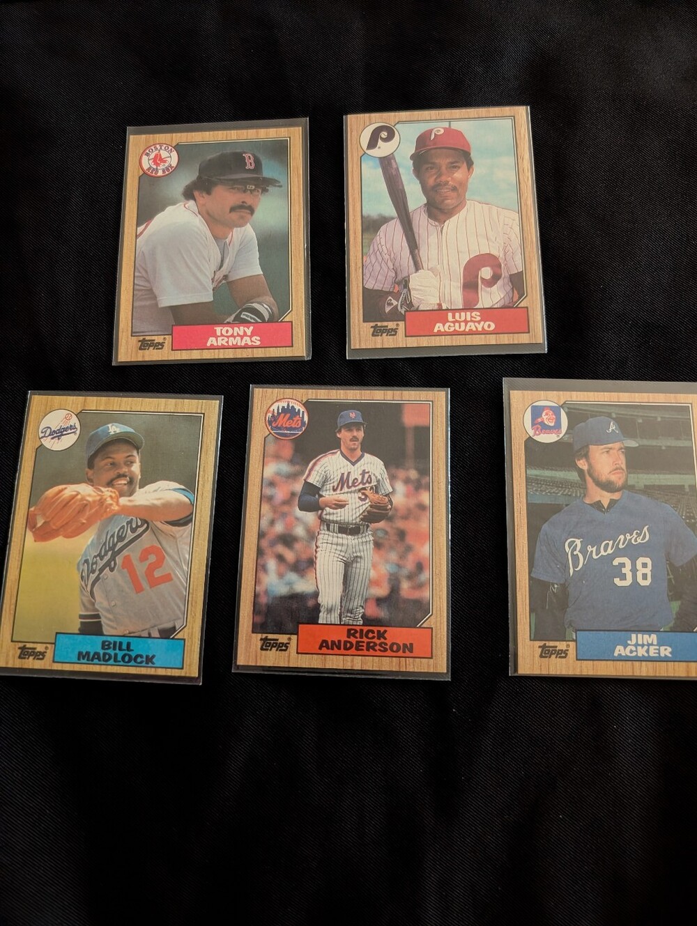 Topps error card Set Of 5. Ultra Rare And Going Up In Value. Set 2